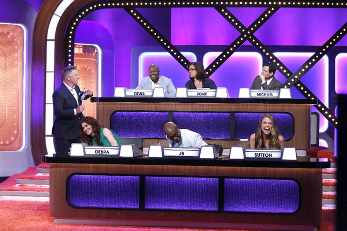 MATCH GAME - Airdate: June 26, 2016  - The iconic panel game show MATCH GAME, hosted by Golden Globe and Emmy Award-winning actor Alec Baldwin, returns to primetime airing on SUNDAYS beginning June 26th (10-11pm, ET) on the ABC Television Network.   (ABC/ at 