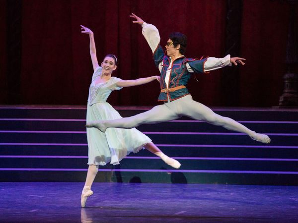 Allyssa Bross (Juliet) and Kenta Shimizu (Romeo) Photo by Reed Hutchinson Photo
