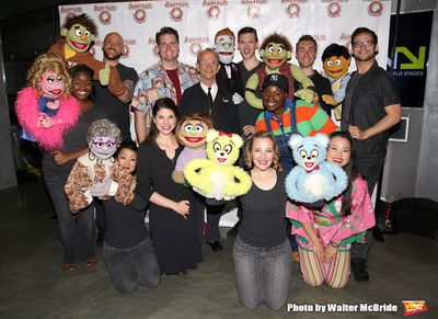 Rod (played by Ben Durocher) , Joel Grey and Ricky (played by Jason Jacoby) with the  Photo