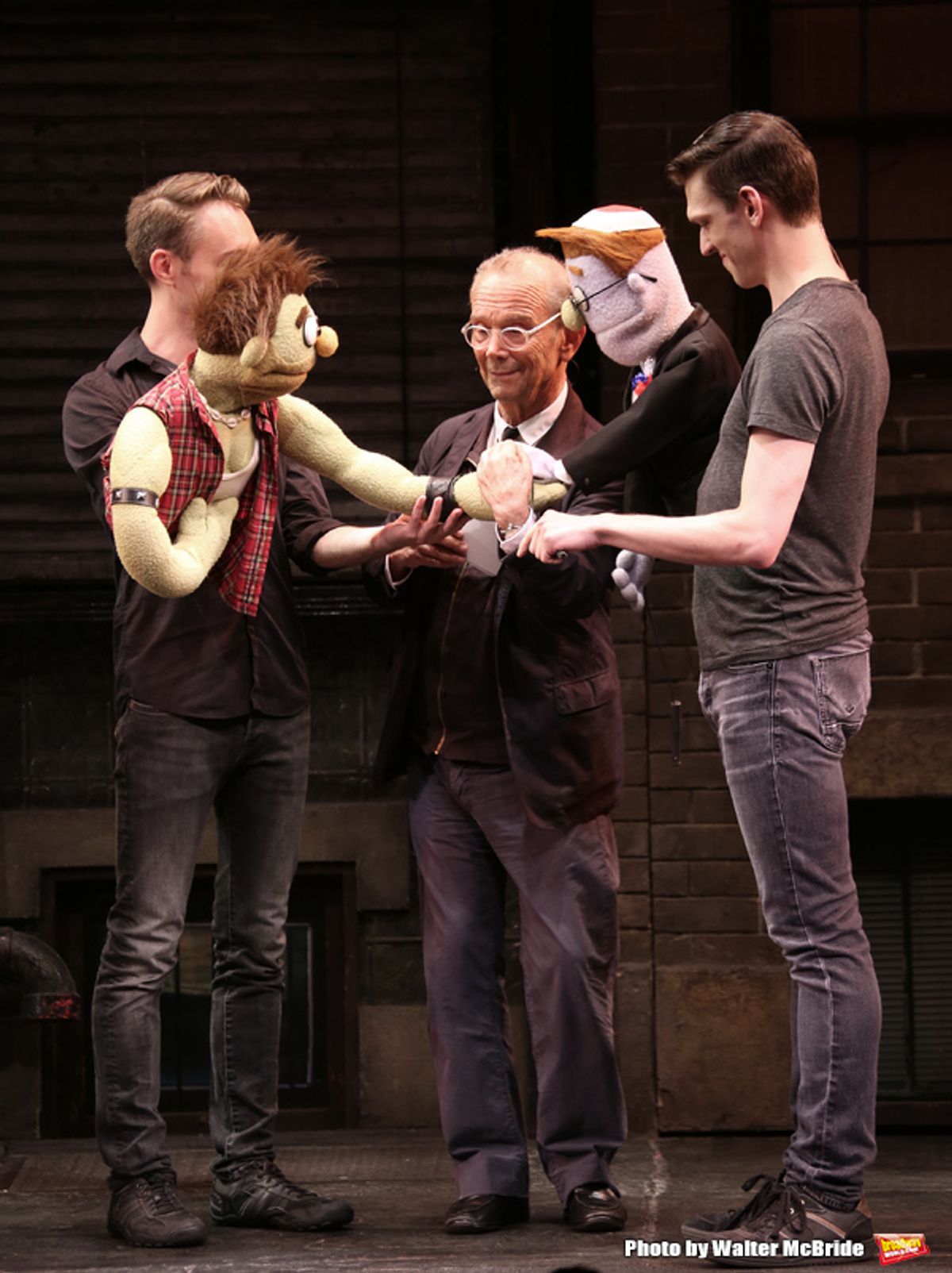  Ricky (played by Jason Jacoby) and Rod (played by Ben Durocher) renew vows with Joel Grey  at 