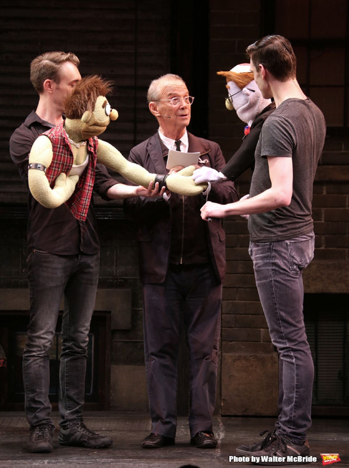  Ricky (played by Jason Jacoby) and Rod (played by Ben Durocher) renew vows with Joel Grey  at 