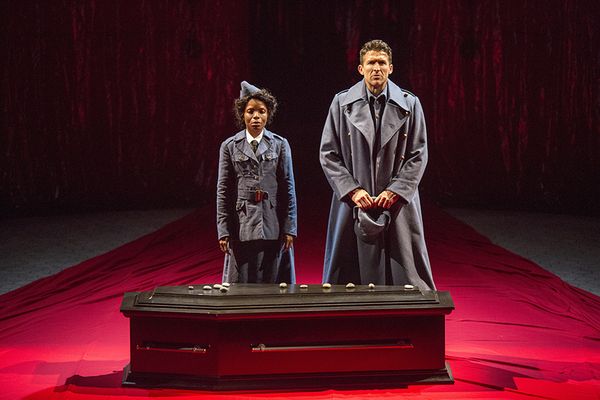 Marsha Stephanie Blake stars as Lady Macbeth and Jonathan Cake as the title role in M Photo