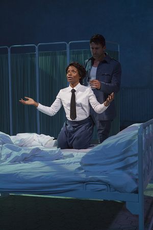 Marsha Stephanie Blake as Lady Macbeth and Jonathan Cake as Macbeth @ BroadwayWorld Marsha Stephanie Blake as Lady Macbeth and Jonathan Cake as Macbeth Photo