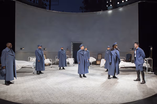 The cast of William Shakespeare's Macbeth, directed by Brian Kulick, running June 19  Photo