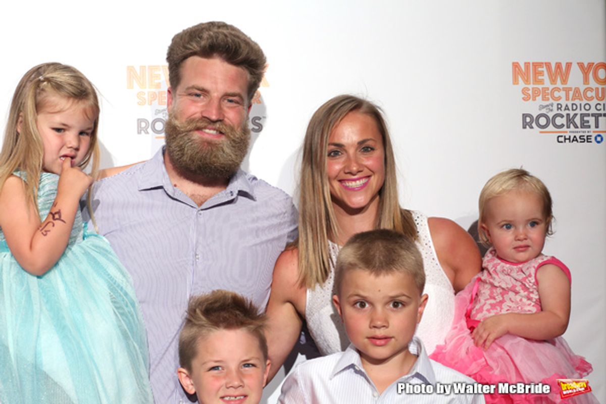 Ryan Fitzpatrick and family  at 