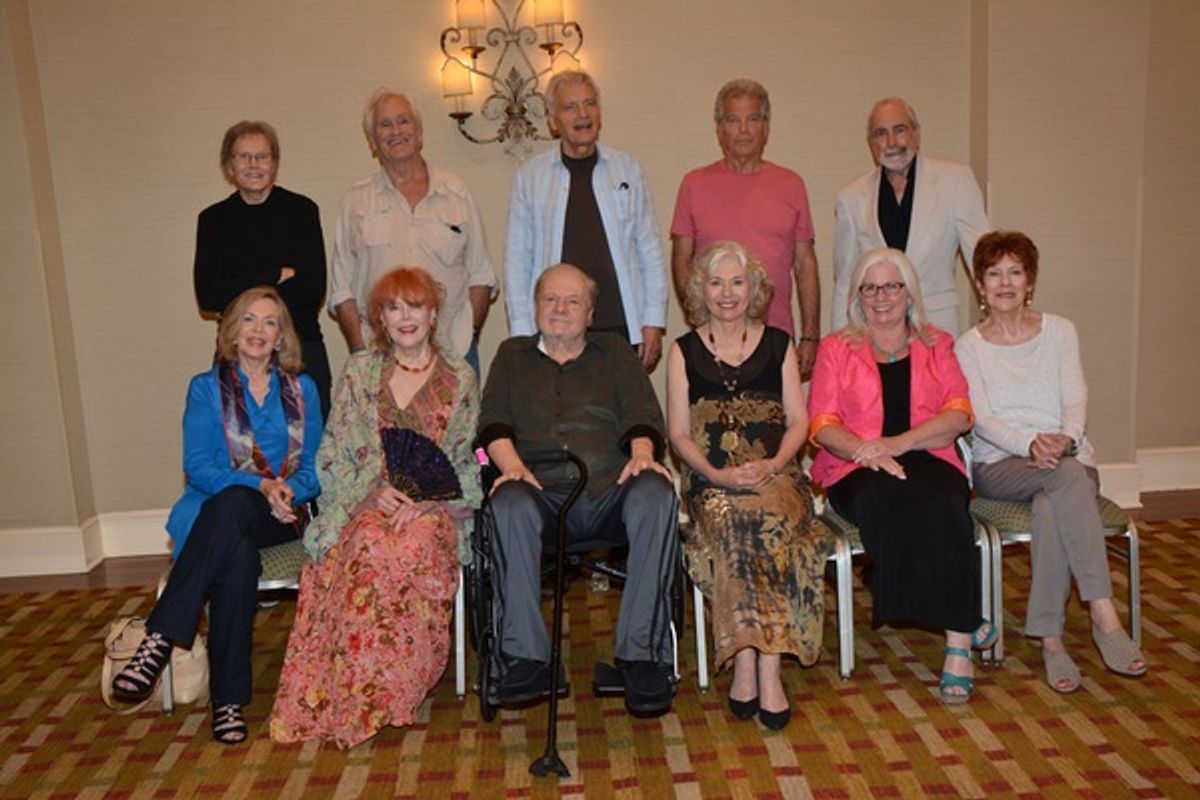 Roger Davis, Christopher Pennock, David Selby, James Storm, Jerry Lacy, Lara Parker, Marie Wallace, John Karlen,, Kathryn Leigh Scott, Sharon Smyth and Donna Wandrey at 