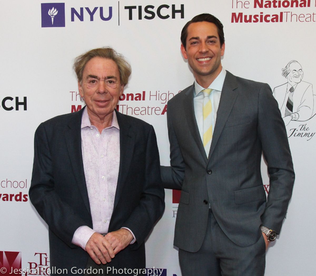 Andrew Lloyd Webber and Zachary Levi at 