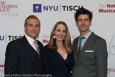 Marc Kudisch, Shannon Lewis and Drew Gehling Photo
