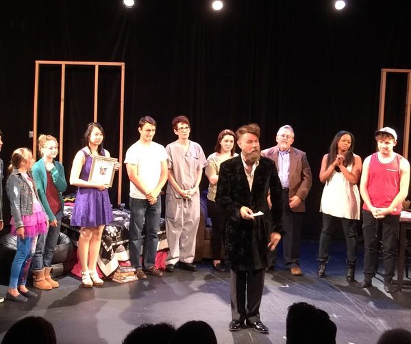 Daniel Henning with Week 2 playwrights and the cast of 2016 The Blank Theatre's Young Photo