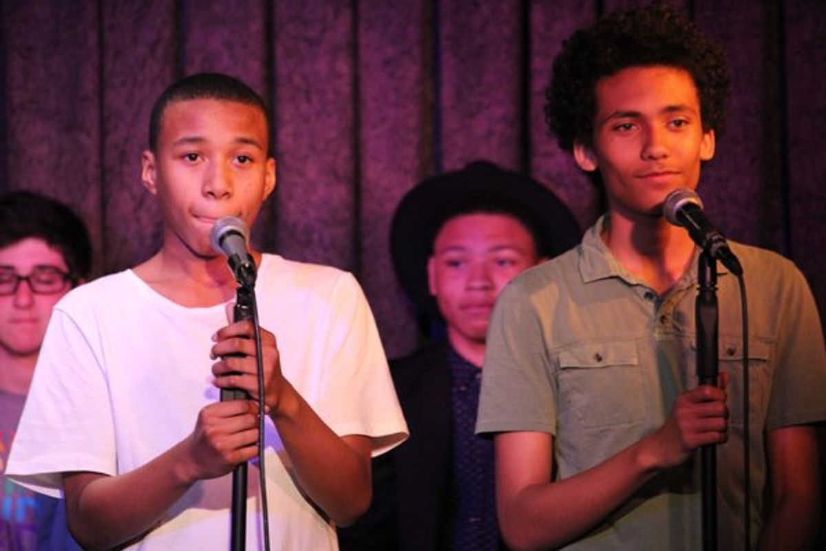 Chris Sumpter and Luka Kain at 