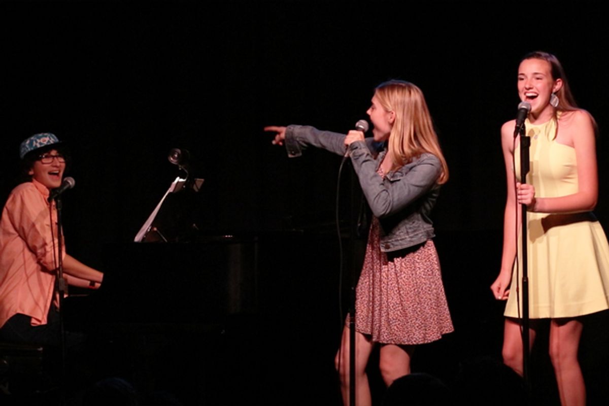 Adam Dorfman, Meg Donnelly, Sadie Seelert at 