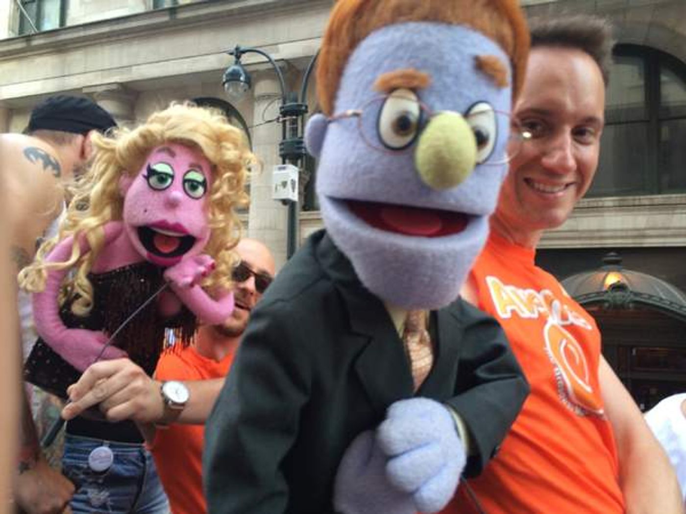 Photo Flash: Cast of AVENUE Q Marches in NYC Pride Parade!  Image