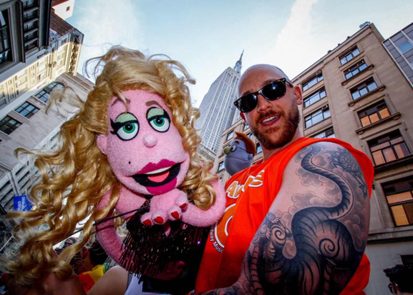 Photo Flash: Cast of AVENUE Q Marches in NYC Pride Parade!  Image