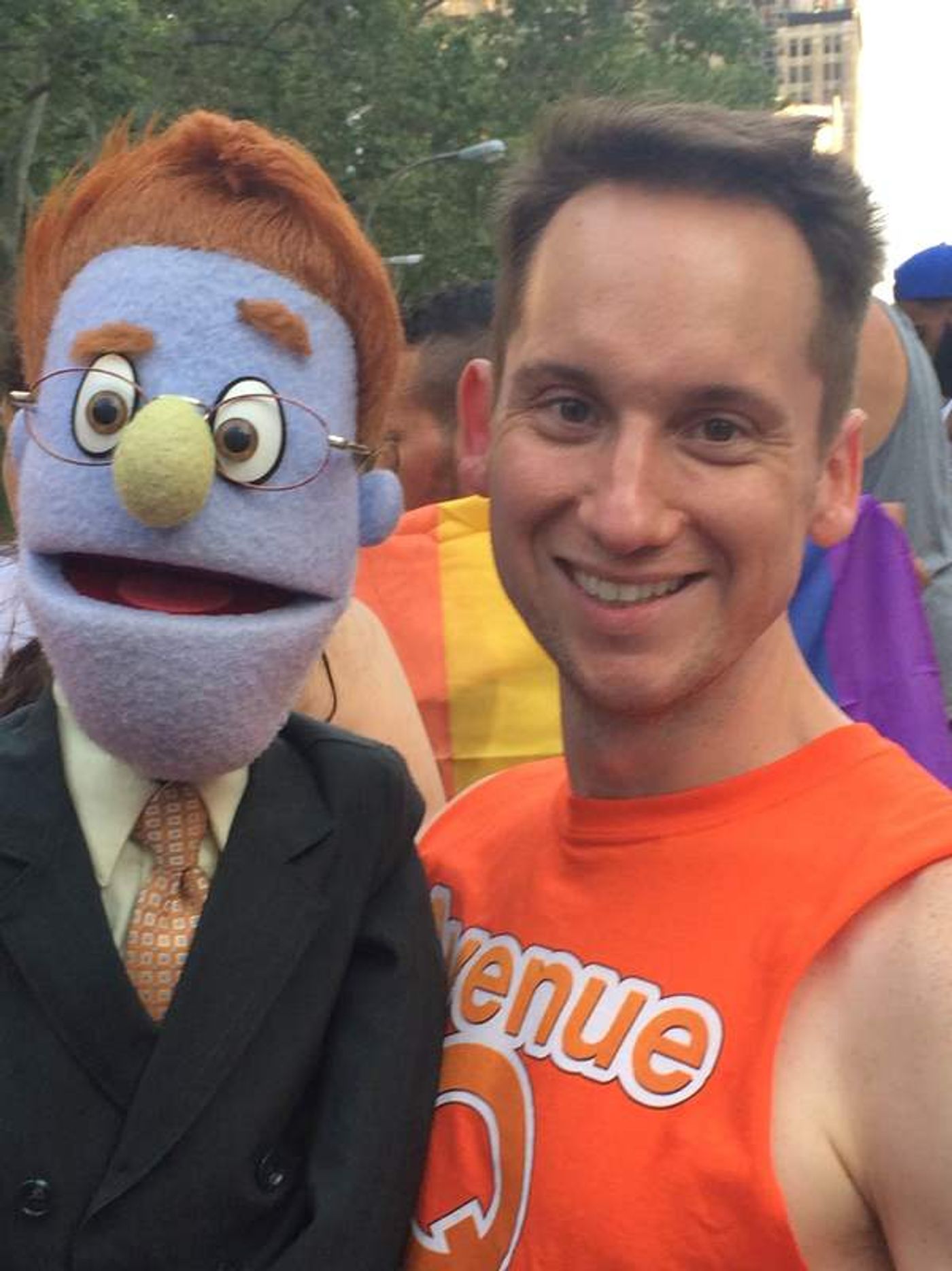Photo Flash: Cast of AVENUE Q Marches in NYC Pride Parade!  Image