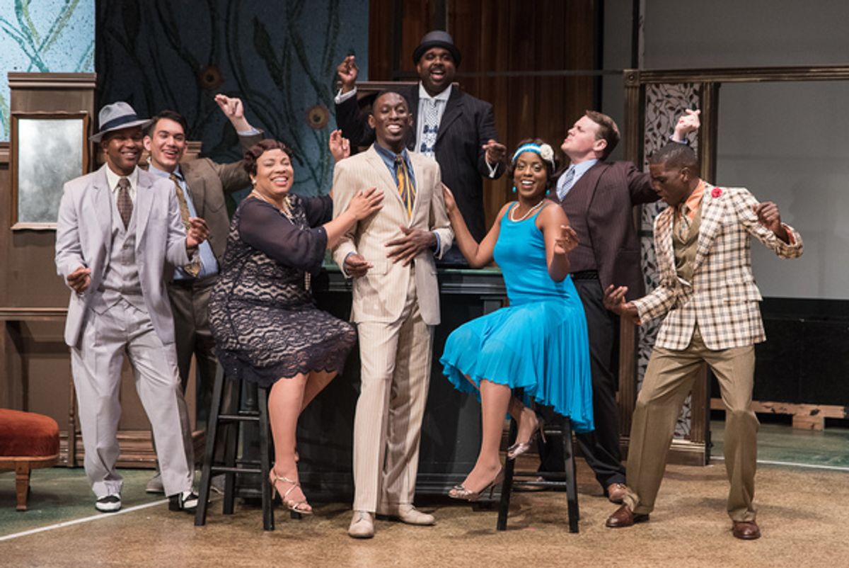 (L-R) Andreâ€™ Neal, Geovanny Acosta, Andrea Boronell, Anthony Boggess-Glover, Charles Westley Lattimore Jr., Estee Burks, Dave Harris, and Kendrick W. Lattimore at 