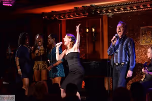 Carla Hargrove, DeQuina Moore and Trisha Jeffrey - with Tari Kelly and Jonathan Rayso Photo