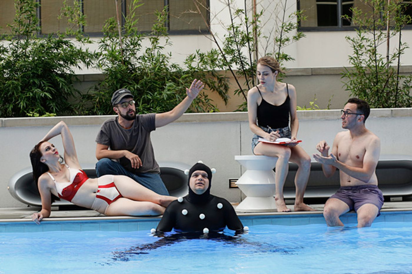 Photo Flash: Sneak Peek at NOLA Project's EXTERIOR. POOL-NIGHT Image
