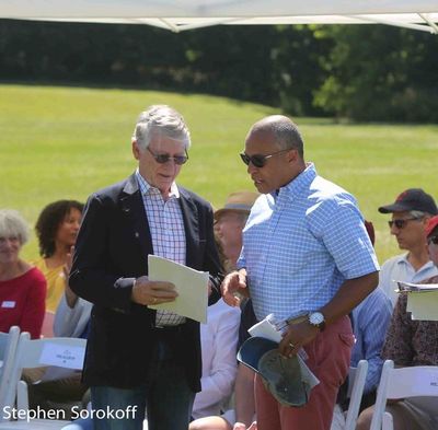 Ted Koppel & Deval Patrick Photo