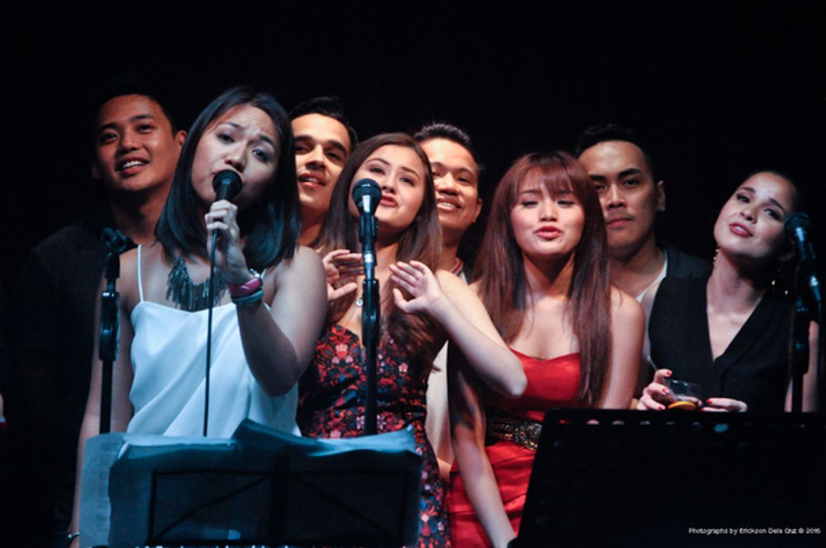 Mikki Villa, Anna Oposa, Nel Gomez, Cheska Ortega, Jay Pangilinan, Hanna Flores, Kevin Concepcion, Alex Godinez at 