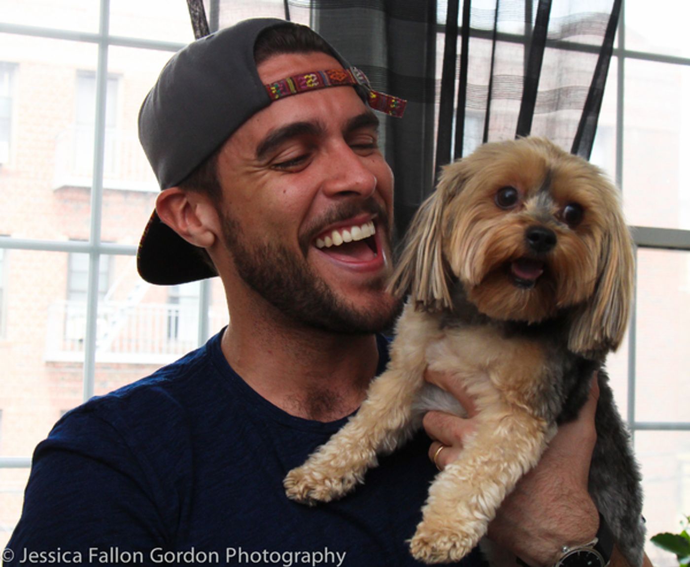 BWW Exclusive: TAILS OF BROADWAY- Josh Segarra Snuggles with Suzy! Image