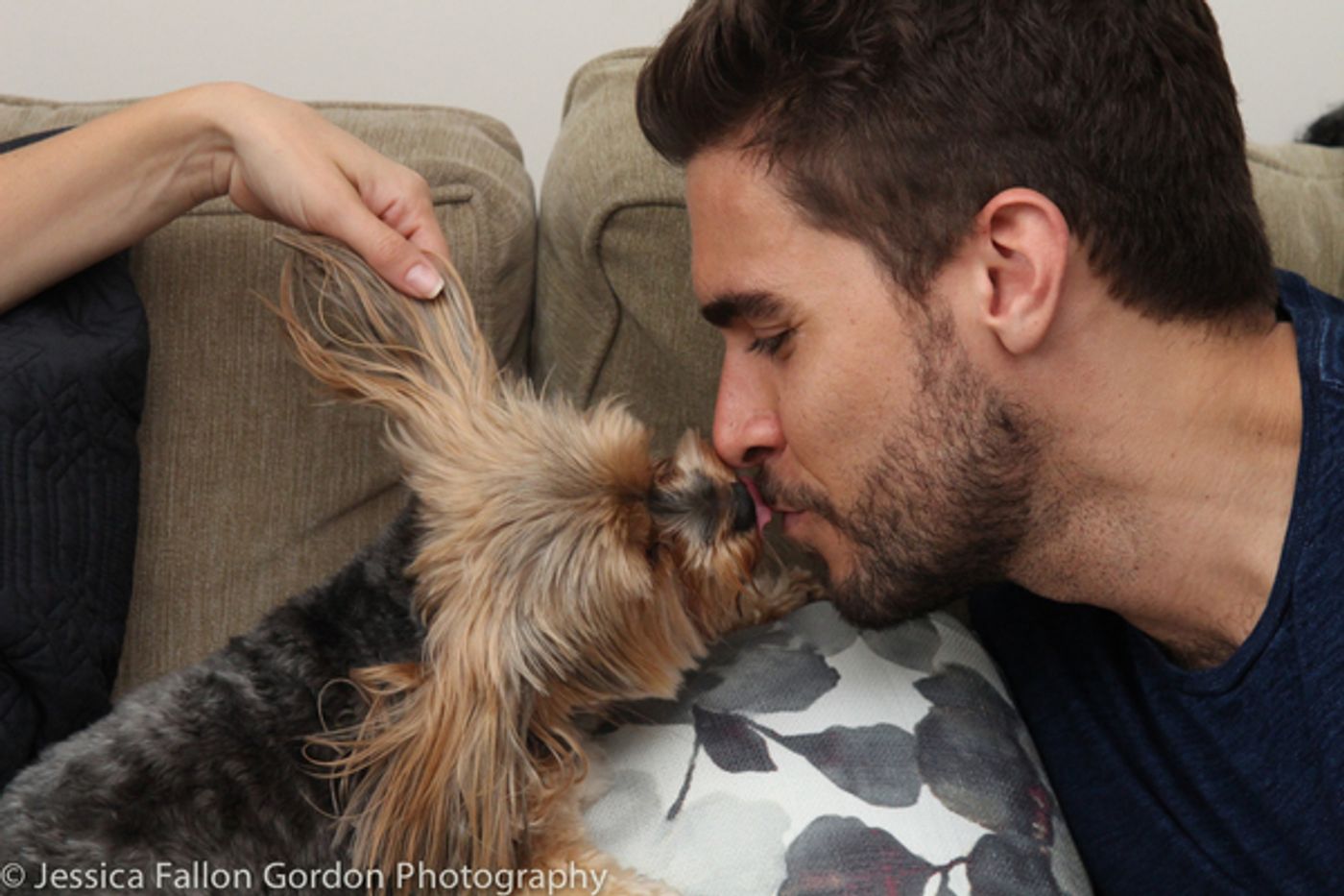 BWW Exclusive: TAILS OF BROADWAY- Josh Segarra Snuggles with Suzy! Image