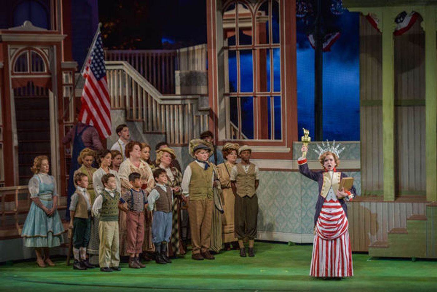 Photo Flash: First Look at Hunter Foster, Elena Shaddow and More in THE MUSIC MAN at The Muny Image