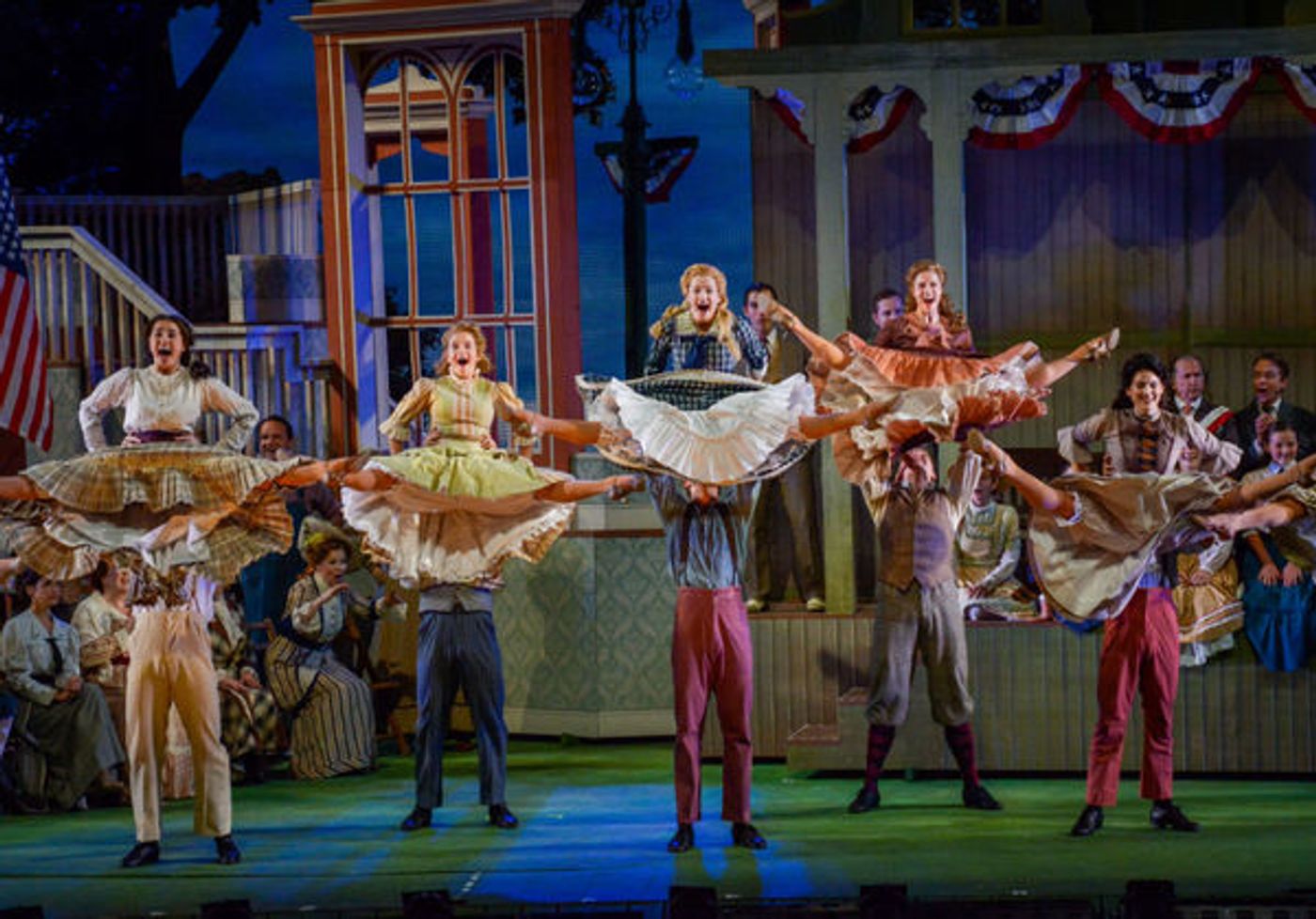 Photo Flash: First Look at Hunter Foster, Elena Shaddow and More in THE MUSIC MAN at The Muny Image