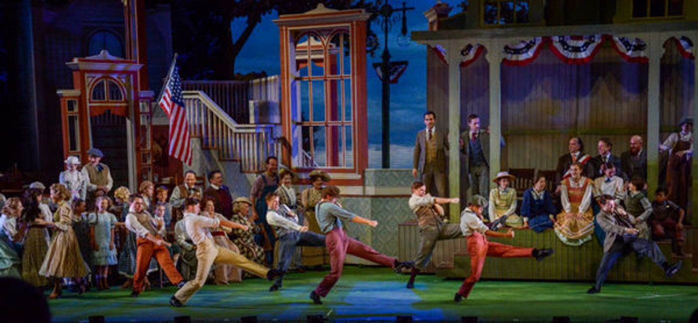 Photo Flash: First Look at Hunter Foster, Elena Shaddow and More in THE MUSIC MAN at The Muny Image