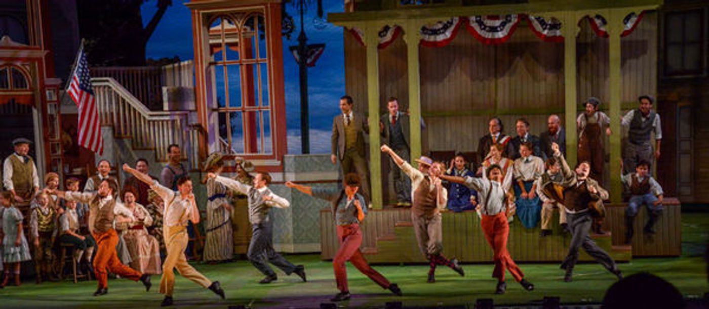 Photo Flash: First Look at Hunter Foster, Elena Shaddow and More in THE MUSIC MAN at The Muny Image