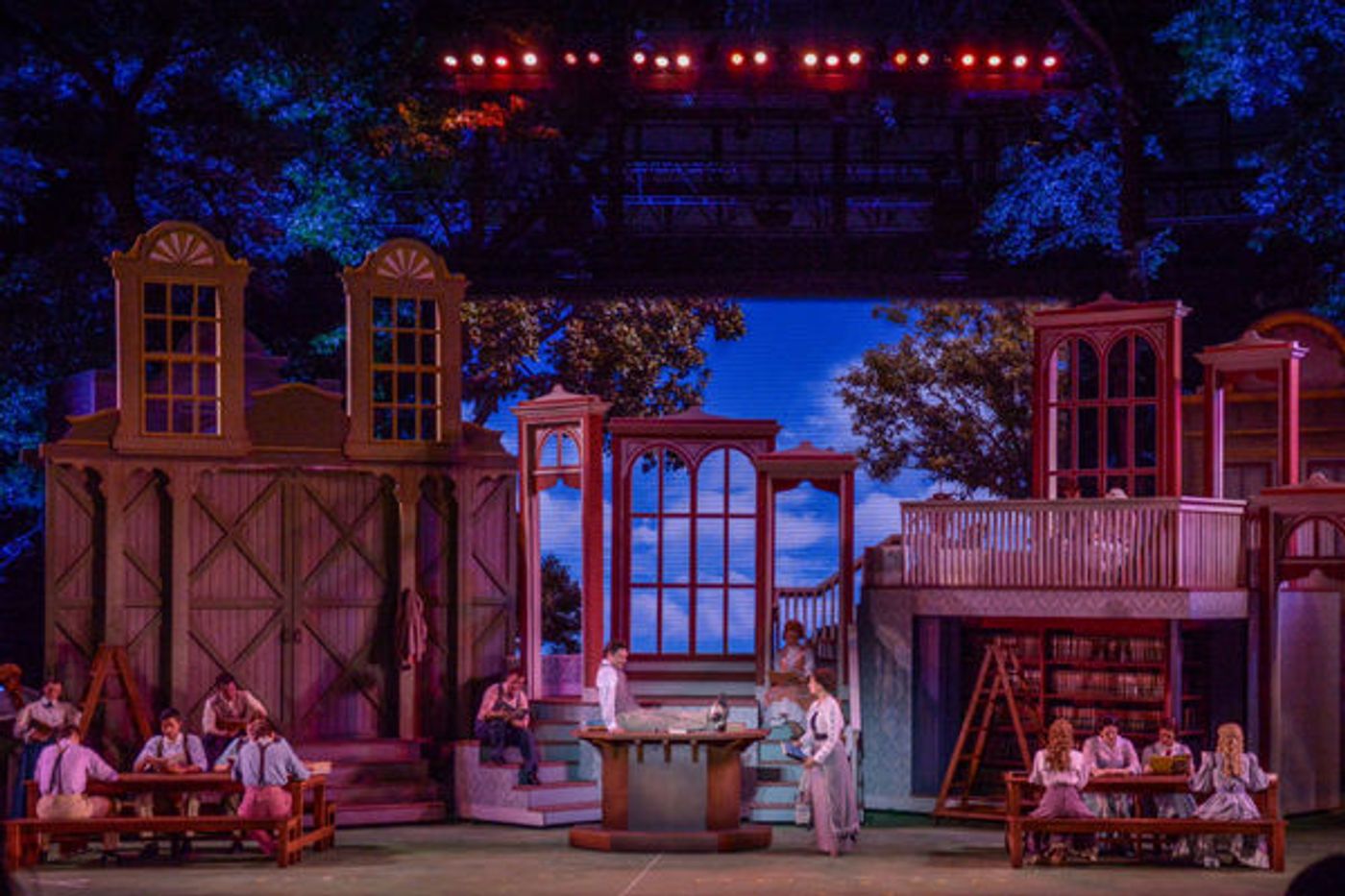 Photo Flash: First Look at Hunter Foster, Elena Shaddow and More in THE MUSIC MAN at The Muny Image