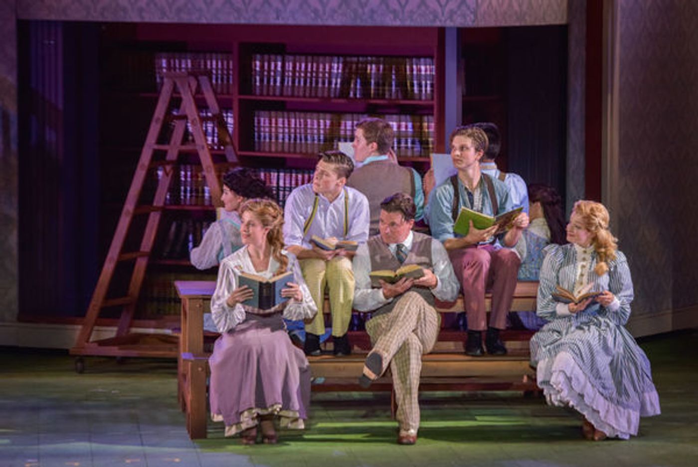 Photo Flash: First Look at Hunter Foster, Elena Shaddow and More in THE MUSIC MAN at The Muny Image