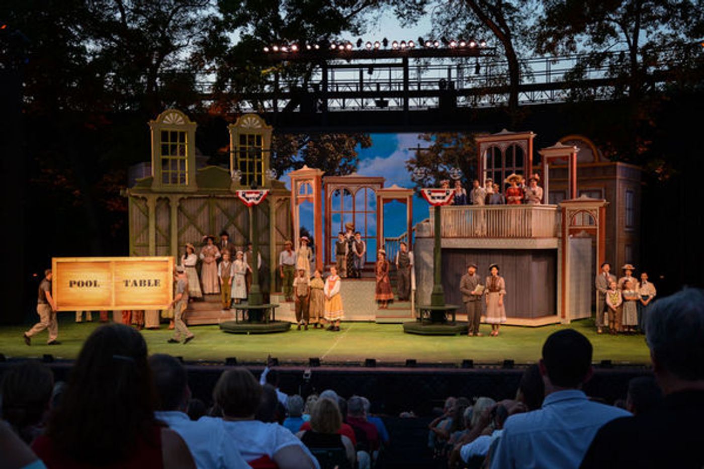 Photo Flash: First Look at Hunter Foster, Elena Shaddow and More in THE MUSIC MAN at The Muny Image