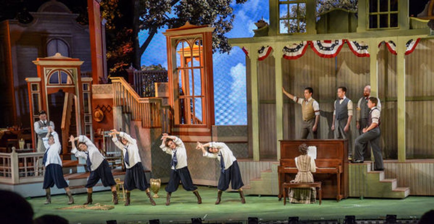 Photo Flash: First Look at Hunter Foster, Elena Shaddow and More in THE MUSIC MAN at The Muny Image