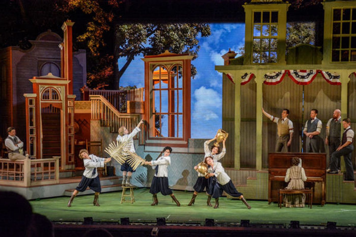 Photo Flash: First Look at Hunter Foster, Elena Shaddow and More in THE MUSIC MAN at The Muny Image