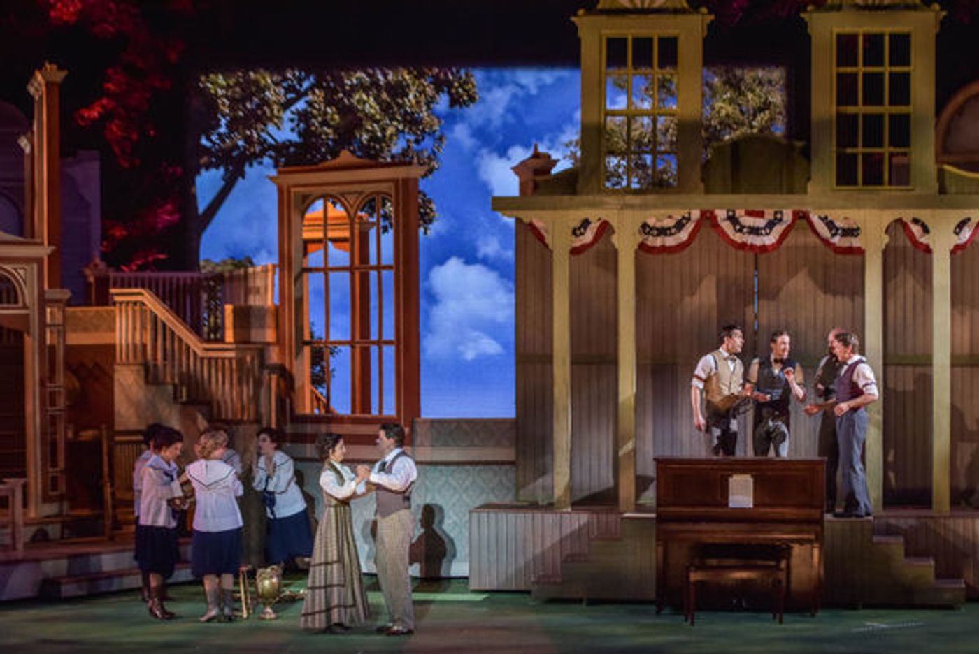 Photo Flash: First Look at Hunter Foster, Elena Shaddow and More in THE MUSIC MAN at The Muny Image