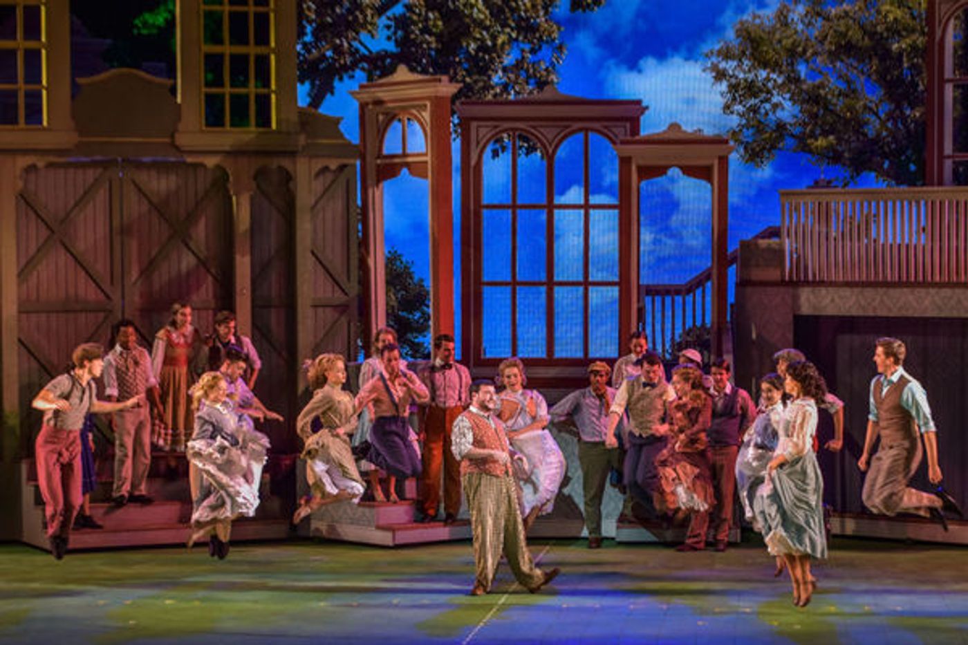 Photo Flash: First Look at Hunter Foster, Elena Shaddow and More in THE MUSIC MAN at The Muny Image