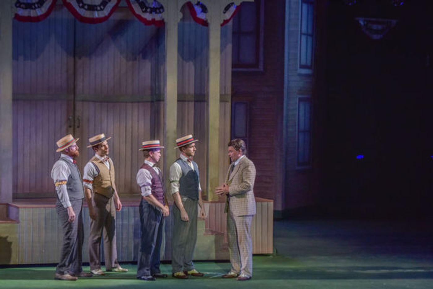 Photo Flash: First Look at Hunter Foster, Elena Shaddow and More in THE MUSIC MAN at The Muny Image