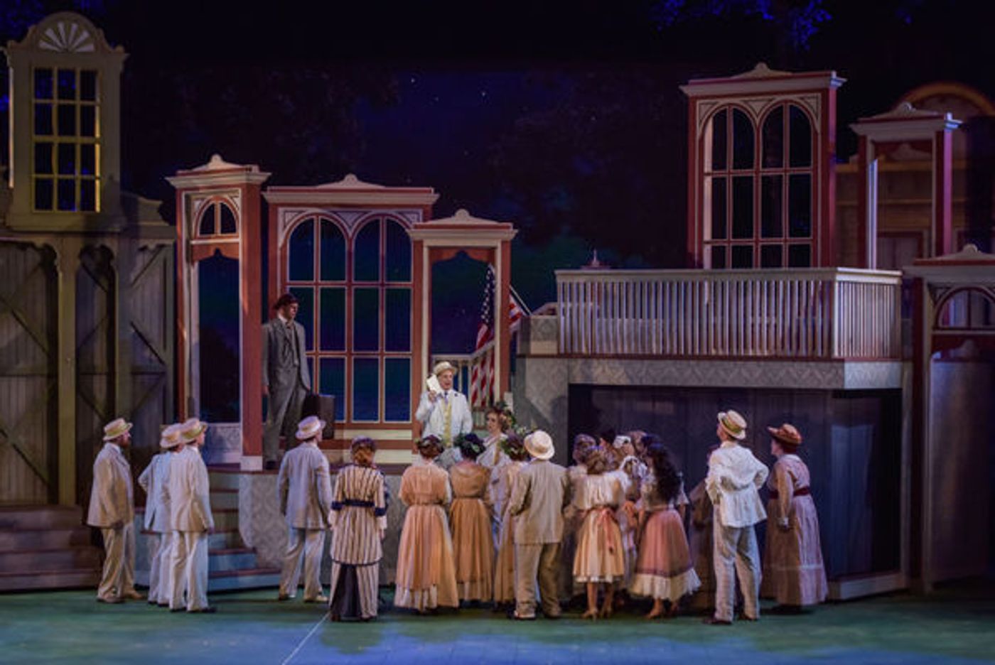 Photo Flash: First Look at Hunter Foster, Elena Shaddow and More in THE MUSIC MAN at The Muny Image