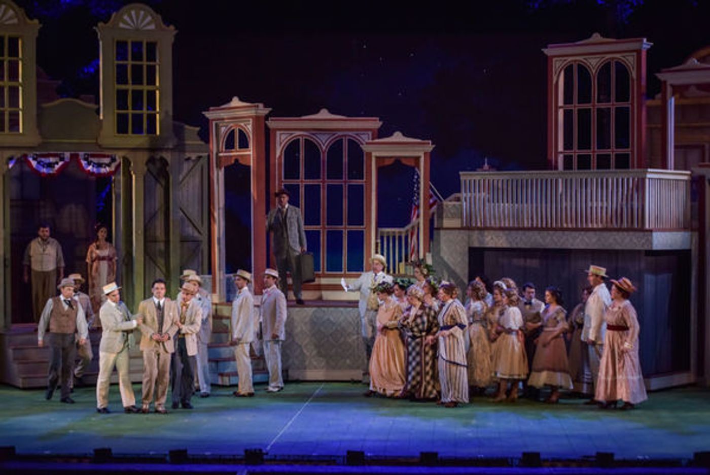 Photo Flash: First Look at Hunter Foster, Elena Shaddow and More in THE MUSIC MAN at The Muny Image