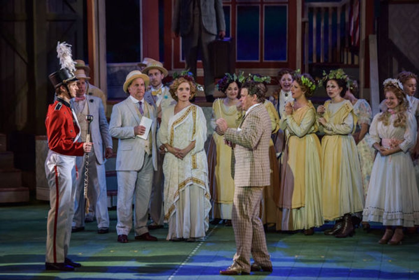 Photo Flash: First Look at Hunter Foster, Elena Shaddow and More in THE MUSIC MAN at The Muny Image