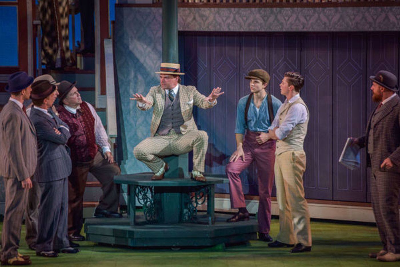 Photo Flash: First Look at Hunter Foster, Elena Shaddow and More in THE MUSIC MAN at The Muny Image