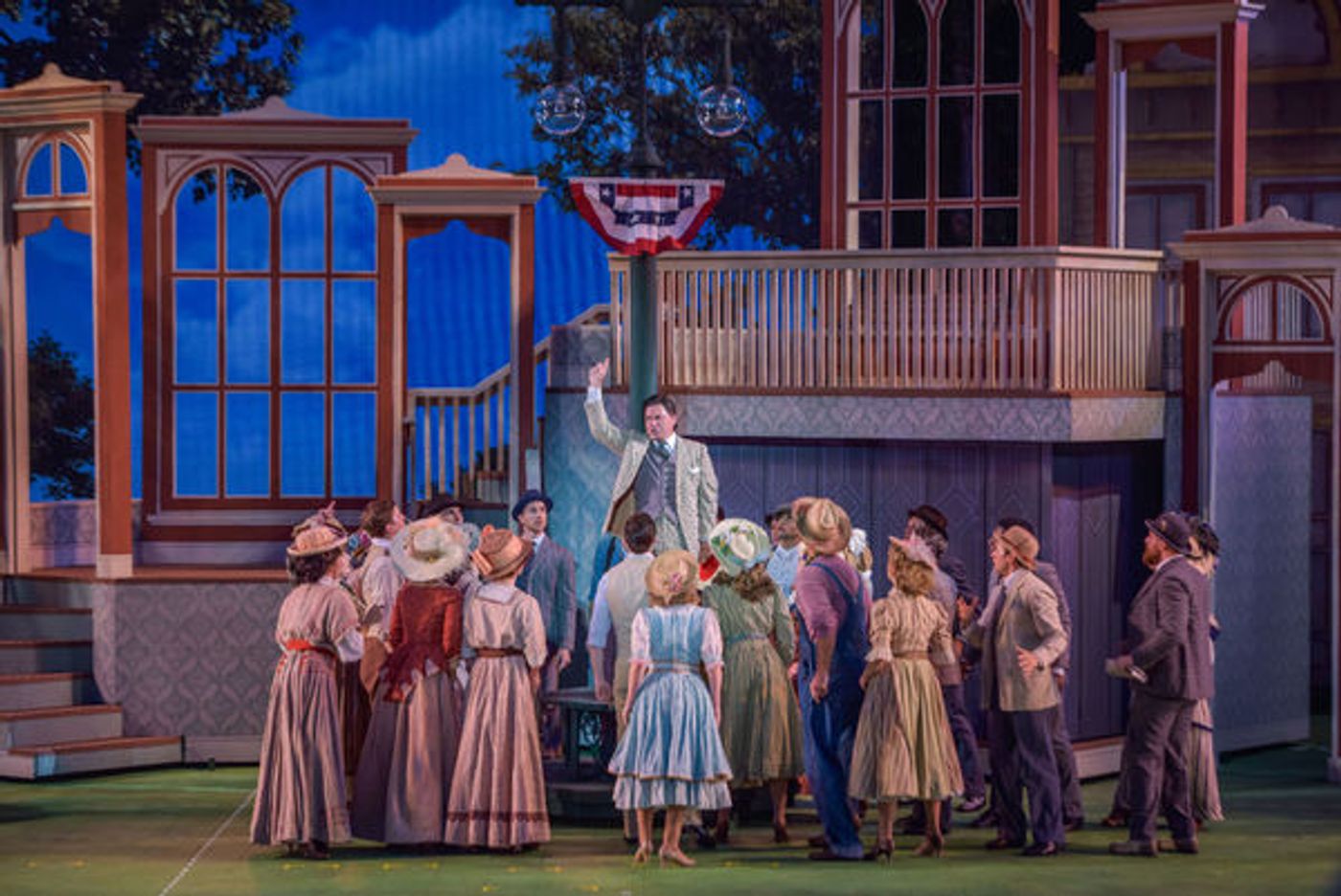 Photo Flash: First Look at Hunter Foster, Elena Shaddow and More in THE MUSIC MAN at The Muny Image
