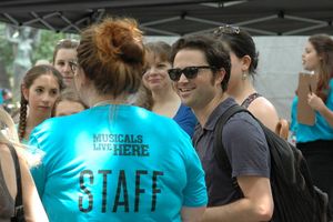 Adam Spiegel, CAMP ROLLING HILLS lyrcist and musical director, performing with the company @ BroadwayWorld Adam Spiegel, CAMP ROLLING HILLS lyrcist and musical director, performing with the co Photo