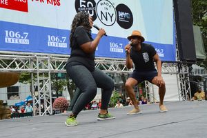 Carrie Compere and Akron Watson @ BroadwayWorld Carrie Compere and Akron Watson Photo