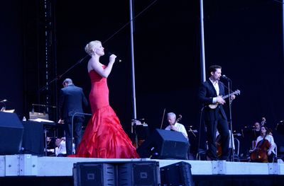 Steven Reineke, Megan Hilty and Matthew Morrison Photo