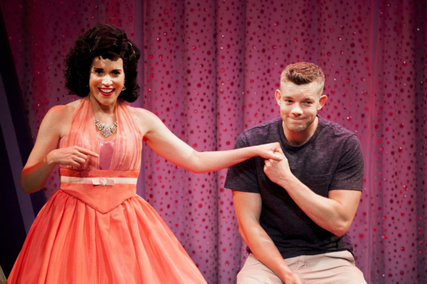 Photo Flash: Russell Tovey Visits Diana DeGarmo & Cast of THE MARVELOUS WONDERETTES  Image