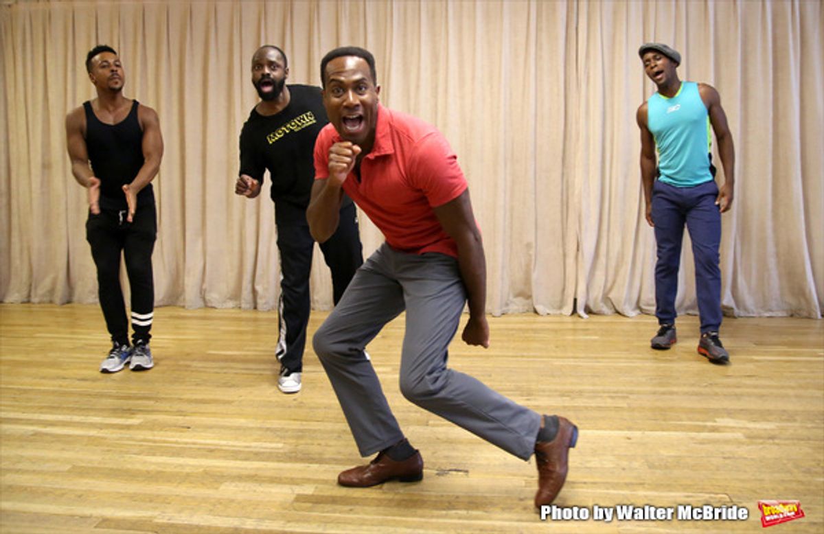 Elijah Ahmad Lewis and cast at 