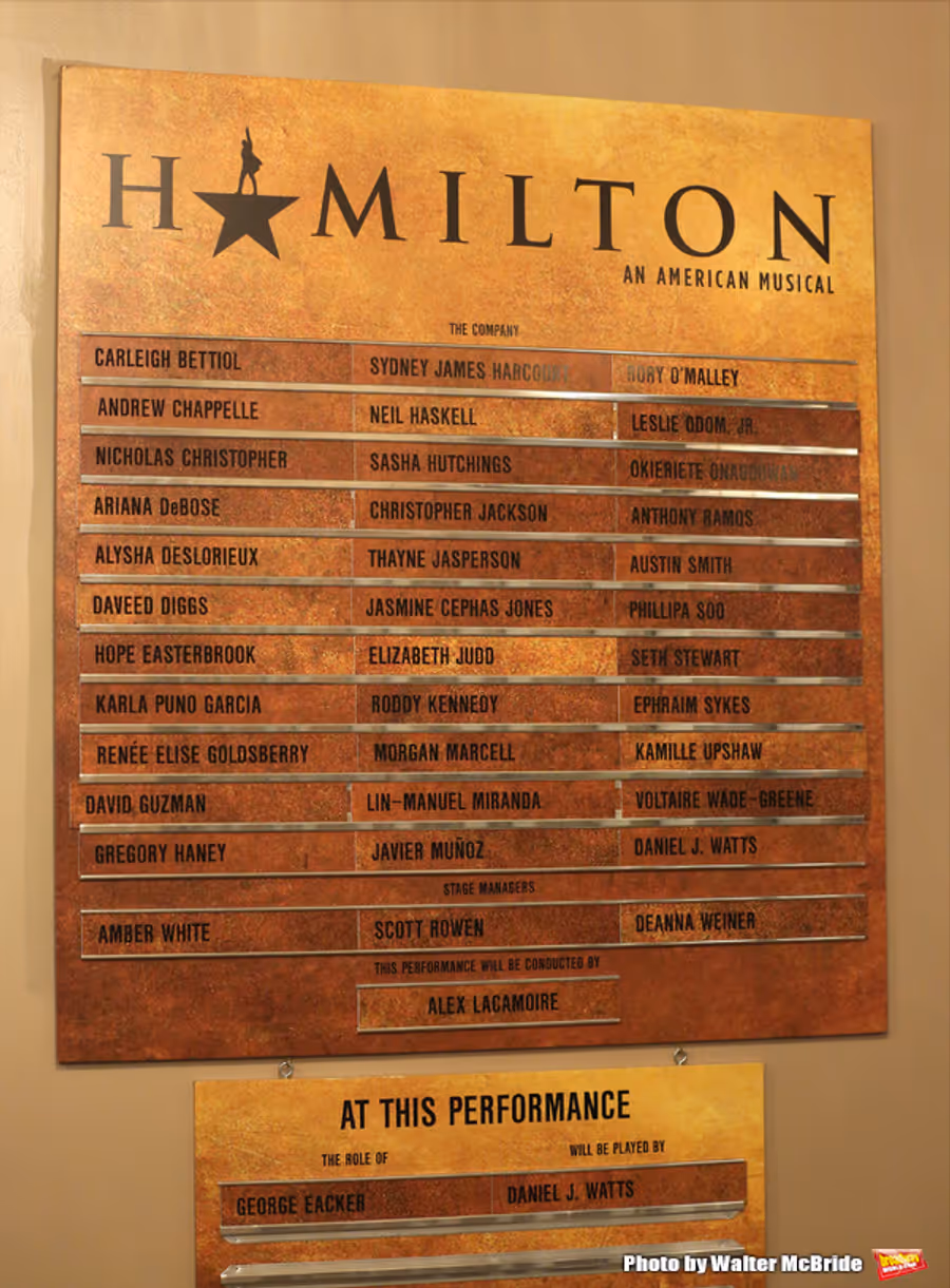 Photo Coverage: Lin-Manuel Miranda, Leslie Odom Jr. and Phillipa Soo Take Final Bows in HAMILTON! Image