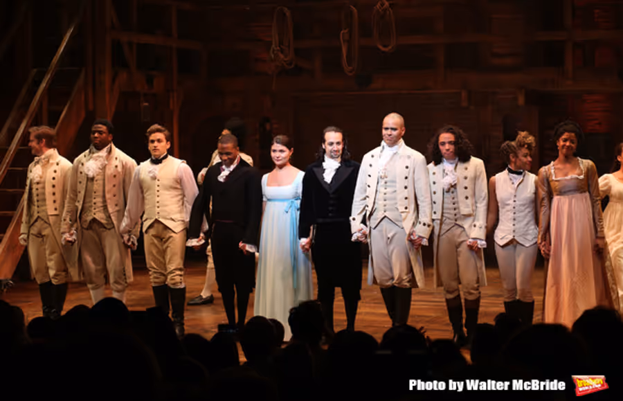 Photo Coverage: Lin-Manuel Miranda, Leslie Odom Jr. and Phillipa Soo Take Final Bows in HAMILTON! Image