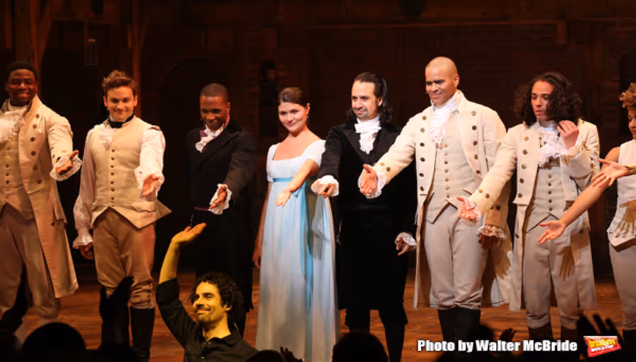 Photo Coverage: Lin-Manuel Miranda, Leslie Odom Jr. and Phillipa Soo Take Final Bows in HAMILTON! Image